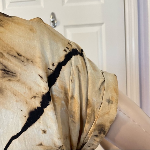 Reverse tie dye dress short sleeve lightning galaxy M black Milky Way - Picture 5 of 13